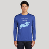 Load image into Gallery viewer, Paw Paw Lake Life Dri-fit Boating Shirt - Breathable Material- Men&#39;s Long Sleeve Moisture Wicking Tee - Michigan Lake