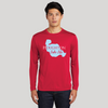 Houghton Lake Life Dri-fit Boating Shirt - Breathable Material- Men's Long Sleeve Moisture Wicking Tee - Michigan Lake