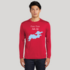 Paw Paw Lake Life Dri-fit Boating Shirt - Breathable Material- Men's Long Sleeve Moisture Wicking Tee - Michigan Lake