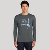 Lure Lake Life Dri-fit Boating Shirt - Breathable Material- Men's Long Sleeve Moisture Wicking Tee - North Carolina Lake