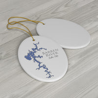 Barren River Ceramic Ornament - Classic Christmas Ornaments -  Kentucky Lake