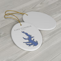 Conroe Lake Life Ceramic Ornament - Classic Christmas Ornaments -  Texas Lake