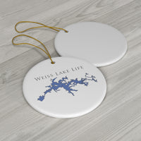 Weiss Lake Life Ceramic Ornaments - Classic Christmas Ornament -   Alabama & Georgia Lake