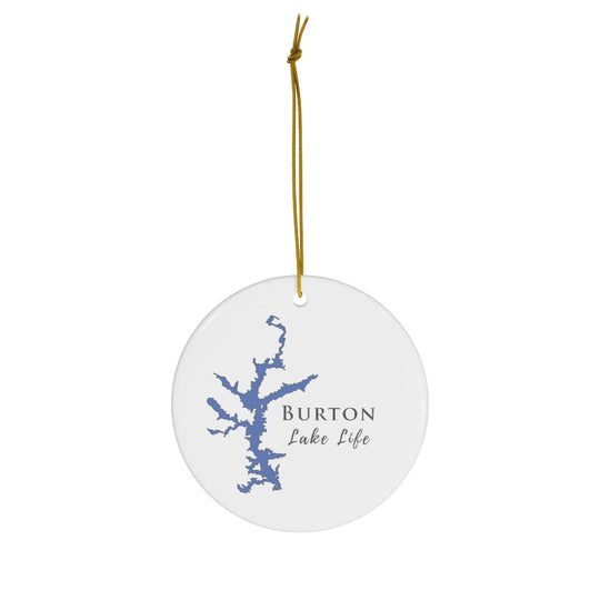 Burton Lake Life Ceramic Ornament - Classic Christmas Ornaments - Georgia Lake