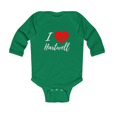 Lake Hartwell Baby Onsie!  I Love Lake Hartwell Infant Long Sleeve Bodysuit - Georgia Lake