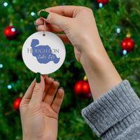 Houghton Lake Life Ceramic Ornament - Classic Christmas Ornaments - Michigan Lake