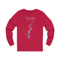 Lay Lake Alabama - Cotton Jersey Long Sleeve Tee - Alabama Lake