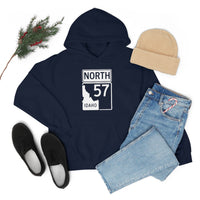 Highway 57 North - Front Printed Only - Highway to my Happy Place - Priest Lake Hoodie Sweatshirt - Idaho Lake