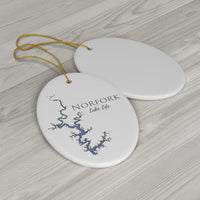 Norfork Lake Life Ceramic Ornament - Classic Christmas Ornaments - Arkansas Lake
