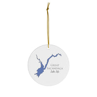 Great Sacandaga Lake Life Ceramic Ornament - Classic Christmas Ornaments - New York Lake
