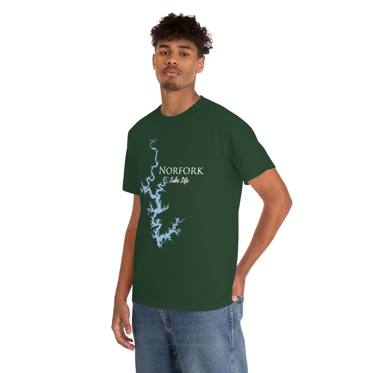 Norfork Lake Life Heavy Cotton Tee - Arkansas and Mississippi Lake