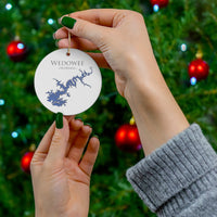 Lake Wedowee Ceramic Ornament - Classic Christmas Ornaments -  Alabama Lake