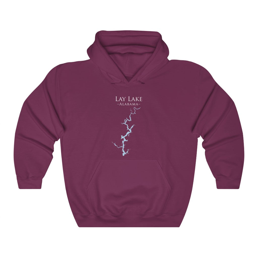 Lay Lake Hoodie Sweatshirt - Alabama Lake