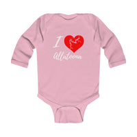 I Love Allatoona Onsie - I heart Allatoona Baby - Lake Allatoona - Infant Long Sleeve Bodysuit - Georgia Lake