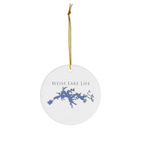 Weiss Lake Life Ceramic Ornaments - Classic Christmas Ornament -   Alabama & Georgia Lake