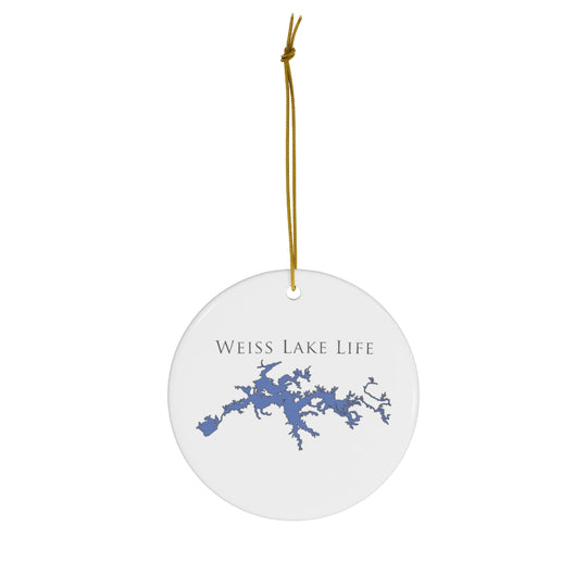 Weiss Lake Life Ceramic Ornaments - Classic Christmas Ornament -   Alabama & Georgia Lake
