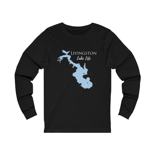 Livingston Lake Life Unisex Cotton Jersey Long Sleeve Tee - Texas Lake