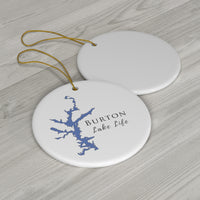 Burton Lake Life Ceramic Ornament - Classic Christmas Ornaments - Georgia Lake