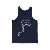 Shelbyville Lake Life - Unisex Jersey Tank - Illinois Lake