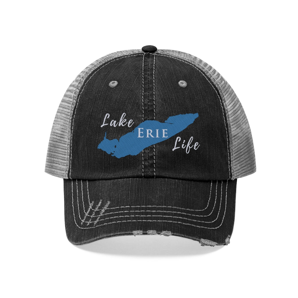Erie Lake Life Trucker Hat - Ohio and Michigan Lake
