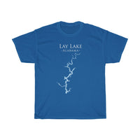 Lay Lake Alabama - Heavy Cotton Tee - Alabama Lake