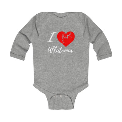 I Love Allatoona Onsie - I heart Allatoona Baby - Lake Allatoona - Infant Long Sleeve Bodysuit - Georgia Lake