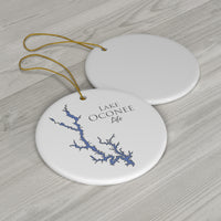 Lake Oconee Life Ceramic Ornament - Classic Christmas Ornaments - Georgia Lake