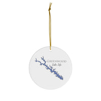 Greenwood Lake Life Ceramic Ornament - Classic Christmas Ornaments -  South Carolina Lake