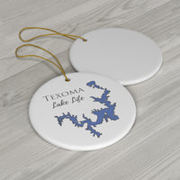 Texoma Lake Life Ceramic Ornament - Classic Christmas Ornaments - Texas & Oklahoma Lake