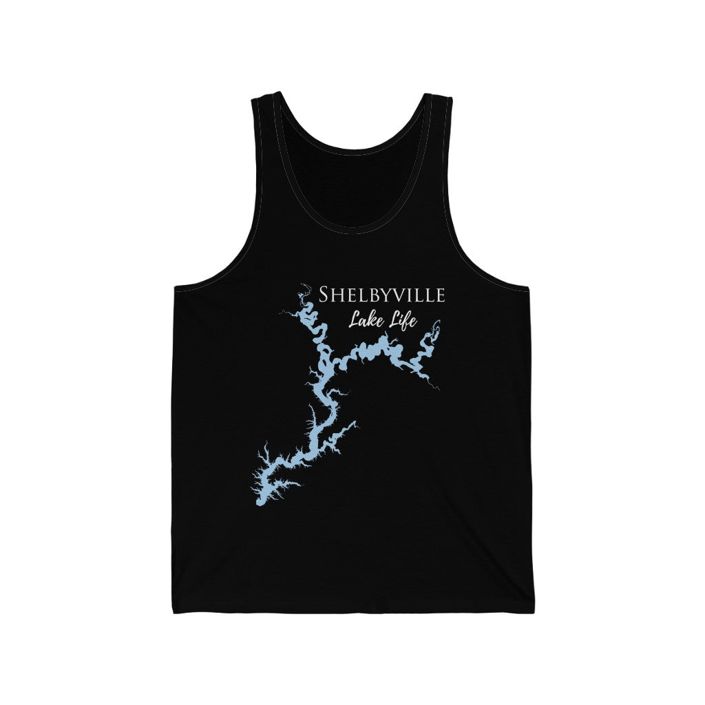 Shelbyville Lake Life - Unisex Jersey Tank - Illinois Lake