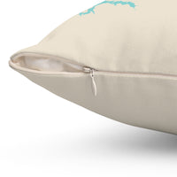 Allatoona Lake Life Spun Polyester Square Pillow - Georgia Lake