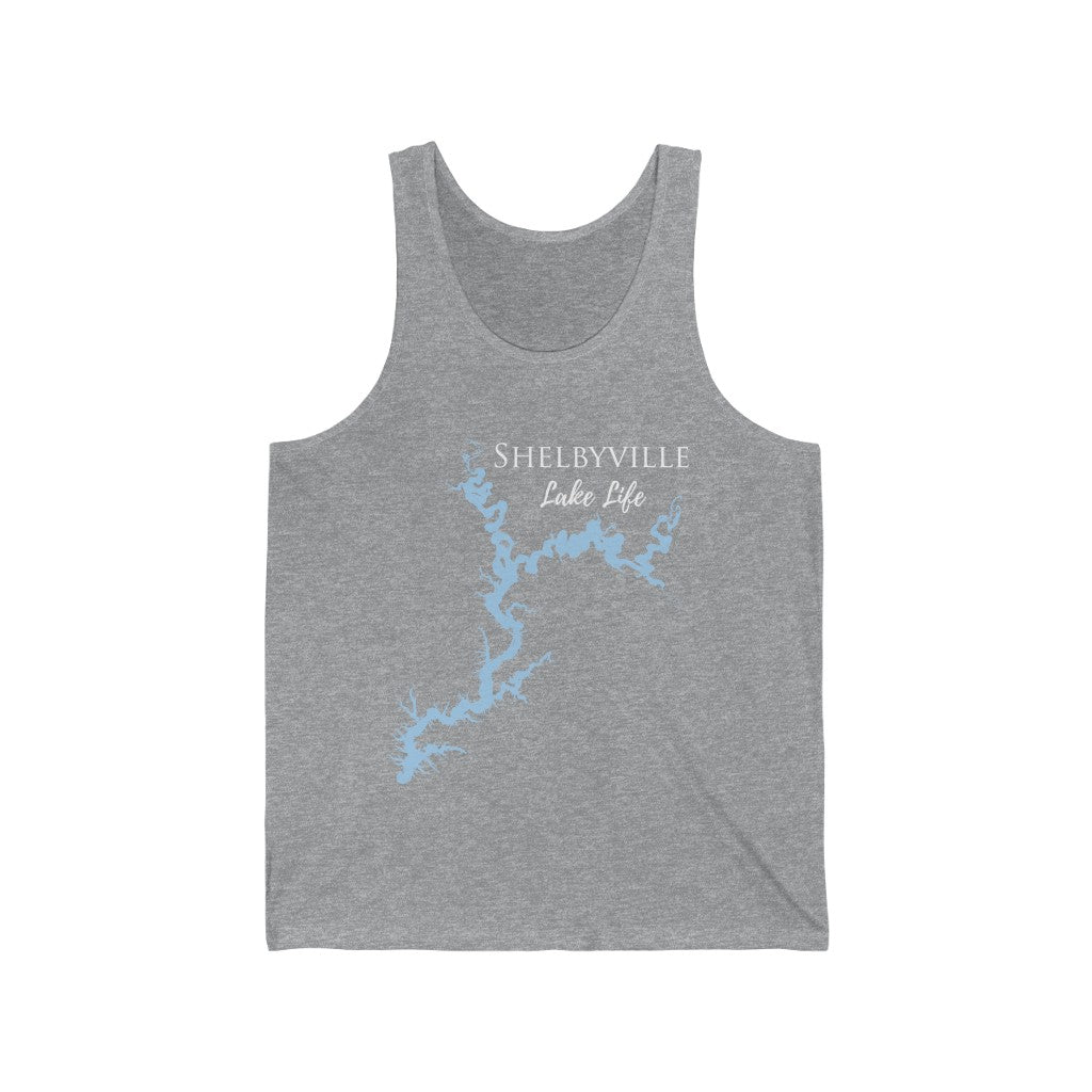 Shelbyville Lake Life - Unisex Jersey Tank - Illinois Lake