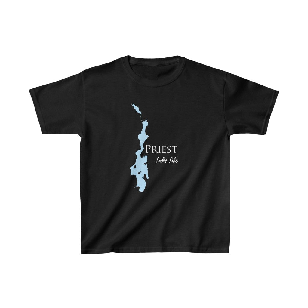 Priest Lake - Kids Heavy Cotton Youth Tee - Idaho Lake