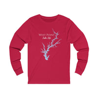 West Point Lake Life Unisex Cotton Jersey Long Sleeve Tee - Georgia Lake