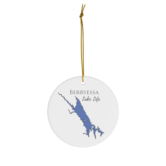 Berryessa Lake Life Ceramic Ornament - Classic Christmas Ornaments - California Lake