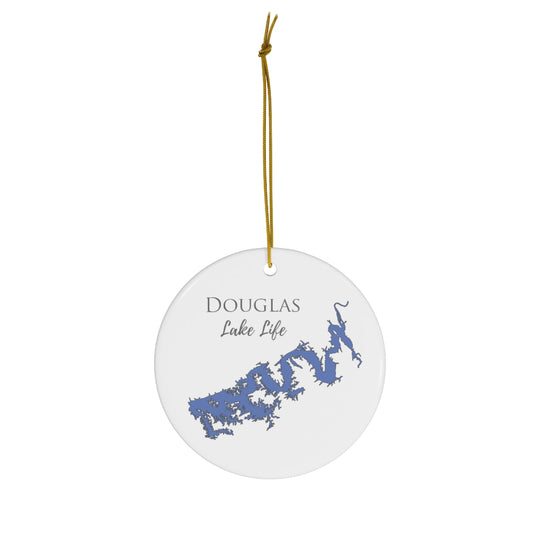 Douglas Lake Life Ceramic Ornament - Classic Christmas Ornaments -  Tennessee Lake