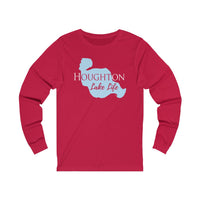 Houghton Lake Life Unisex Cotton Jersey Long Sleeve Tee - Michigan Lake