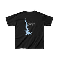 Eagle Mountain Lake Youth Shirt - Kids Heavy Cotton Tee - Texas Lake