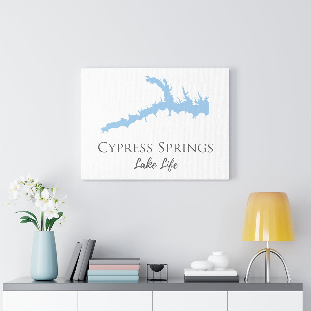 Cypress Springs Lake Life - Canvas Gallery Wrap - Canvas Print - Texas Lake
