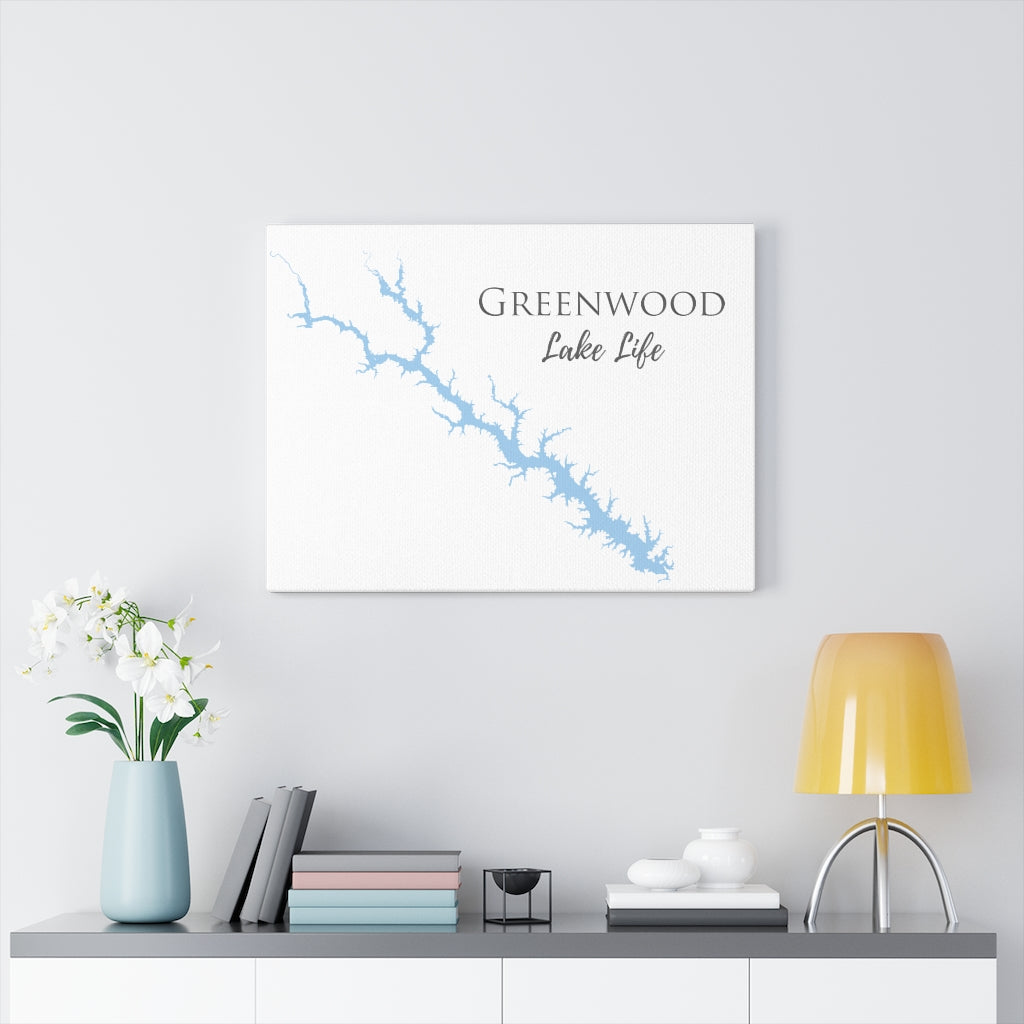 Greenwood Lake Life  - Canvas Gallery Wrap - Canvas Print - South Carolina Lake