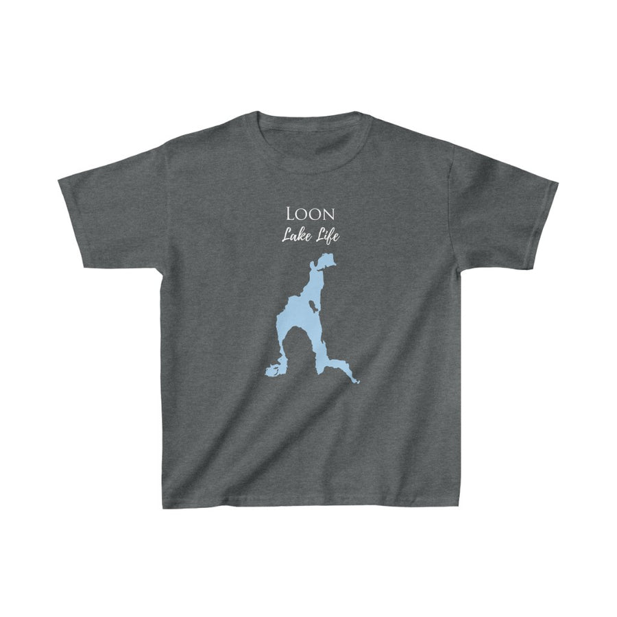 Loon Lake Life - Kids Heavy Cotton Tee - New York Lake