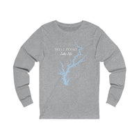 West Point Lake Life Unisex Cotton Jersey Long Sleeve Tee - Georgia Lake