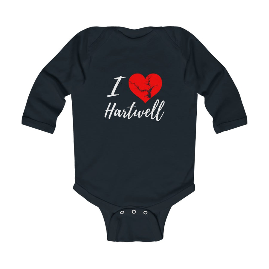 Lake Hartwell Baby Onsie!  I Love Lake Hartwell Infant Long Sleeve Bodysuit - Georgia Lake