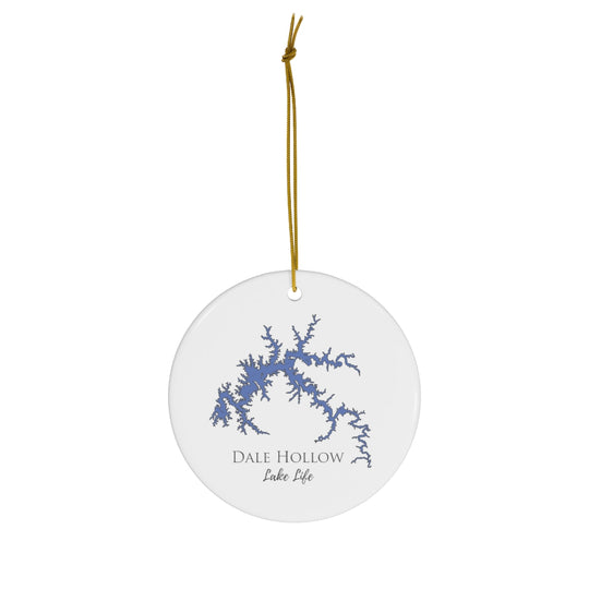 Dale Hollow Lake Life Ceramic Ornament - Classic Christmas Ornaments - Tennessee Lake