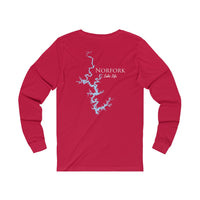 Norfork Lake Life Unisex Cotton Jersey Long Sleeve Tee - Front and Back Printed - Arkansas and Missouri Lake