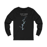 Lay Lake Alabama - Cotton Jersey Long Sleeve Tee - Alabama Lake