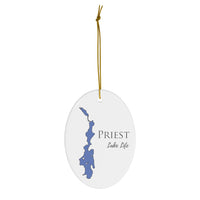 Priest Lake Life Ceramic Ornament - Classic Christmas Ornaments - Idaho Lake