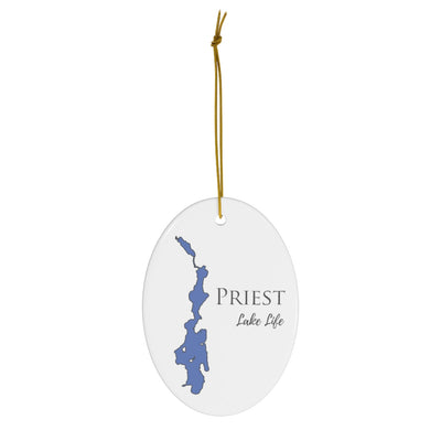 Priest Lake Life Ceramic Ornament - Classic Christmas Ornaments - Idaho Lake
