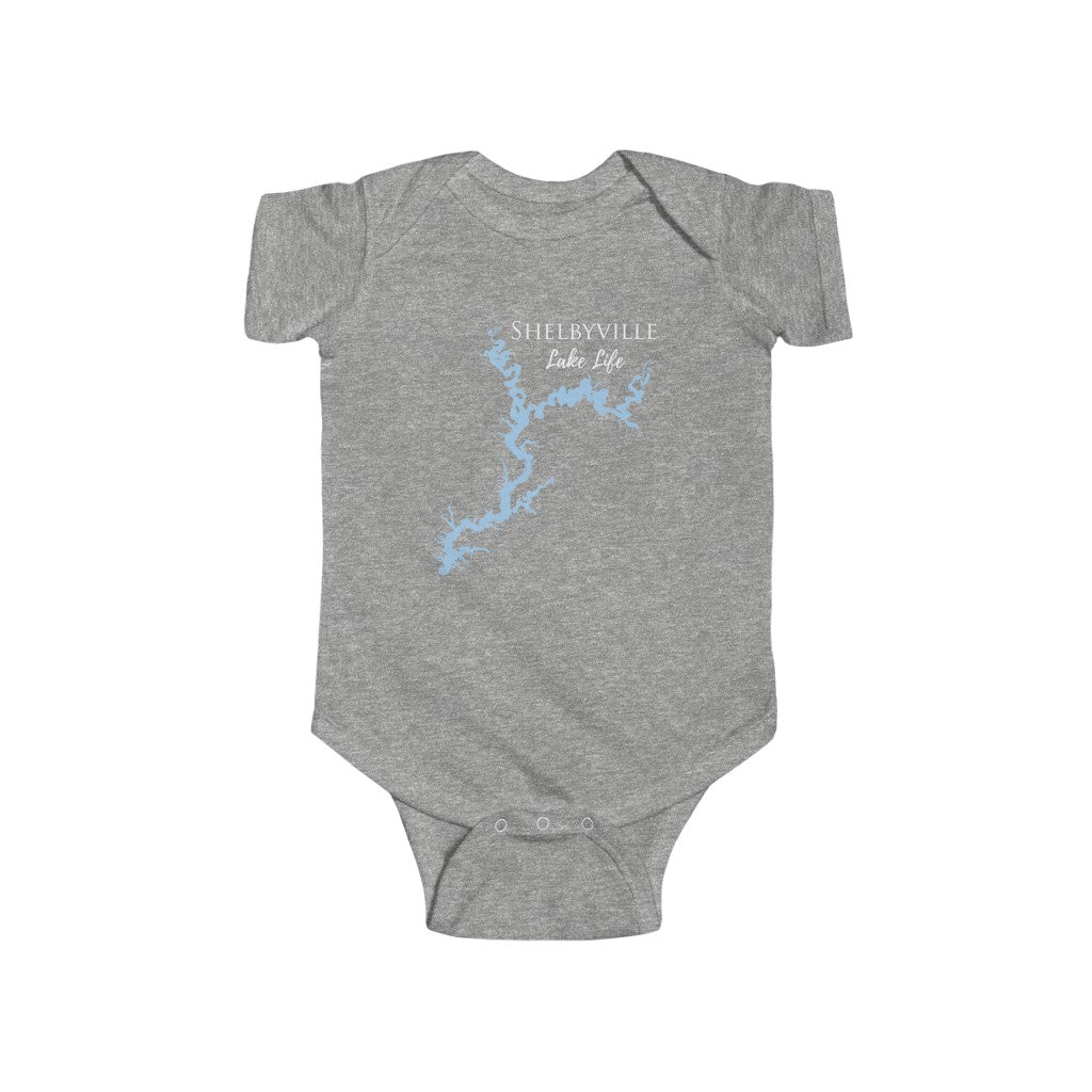 Shelbyville Lake Life - Infant Fine Jersey Bodysuit - Illinois Lake