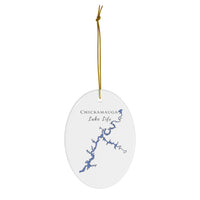 Chickamauga Lake Life Ceramic Ornament - Classic Christmas Ornaments - Tennessee Lake